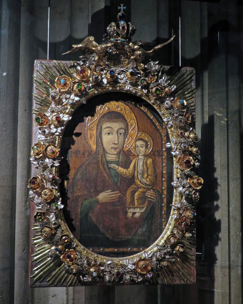 Maria Pòcs Icon with Rosa Mystica Frame